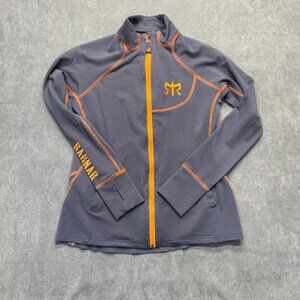 Ragnar Ladies Technical Running Jacket Full Zip Gray Orange Medium